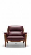 Fauteuil lounge Vendôme cuir italien