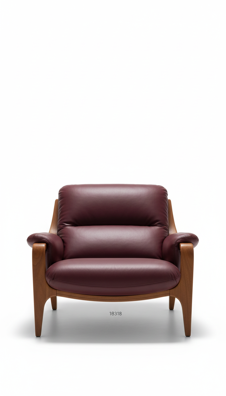 Fauteuil lounge Vendôme cuir italien
